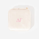 Delta Gamma Velvet Travel Jewelry Case | Ivory