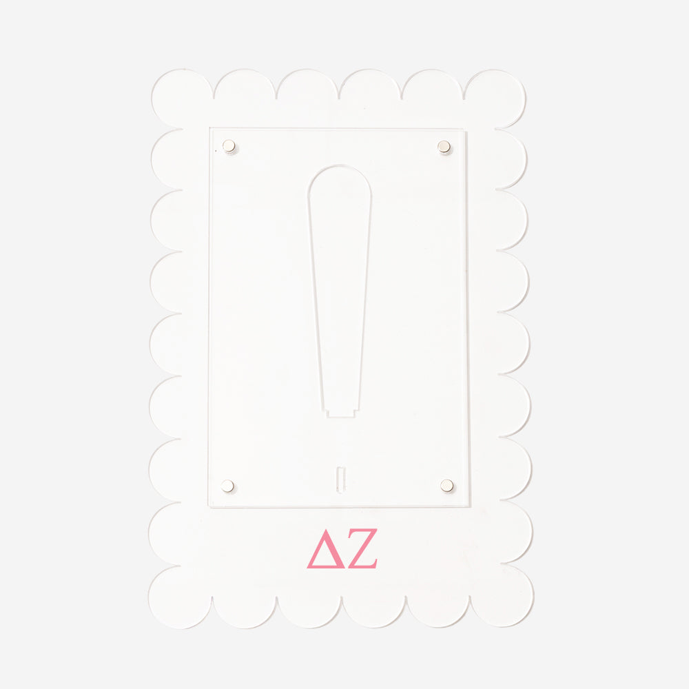 delta zeta scalloped picture frame