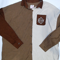BLOOPER CLOTHING: Monogrammed Oversized Button Down Tunic