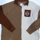 BLOOPER CLOTHING: Monogrammed Oversized Button Down Tunic