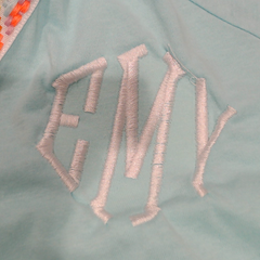 BLOOPER SWIM: Monogrammed Accent Cover Up