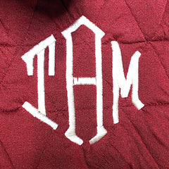 BLOOPER CLOTHING: Monogrammed Quilted Quarter Zip Pullover