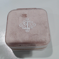 BLOOPER ACCESSORY: Monogrammed Velvet Travel Jewelry Case
