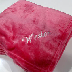 BLOOPER ACCESSORY: Monogrammed Baby Blanket