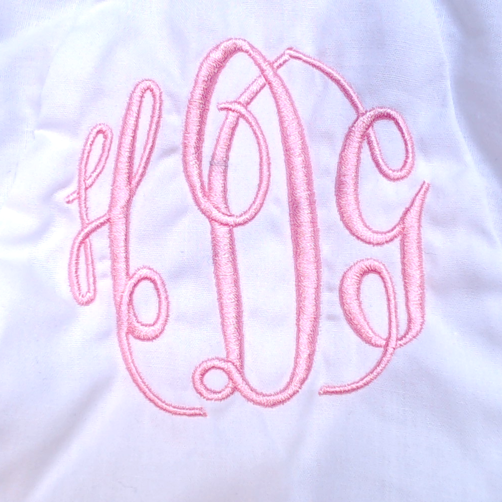 BLOOPER KIDS: Monogrammed White Eyelet Baby Bloomers