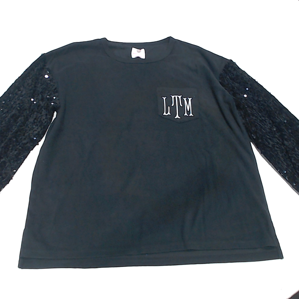 BLOOPER CLOTHING: Monogrammed Sequin Sleeve Sweatshirt