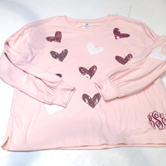 BLOOPER CLOTHING: Monogrammed Puff Sleeve Sweatshirt