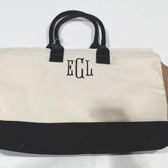 BLOOPER BAG: Monogrammed Upscale Weekender