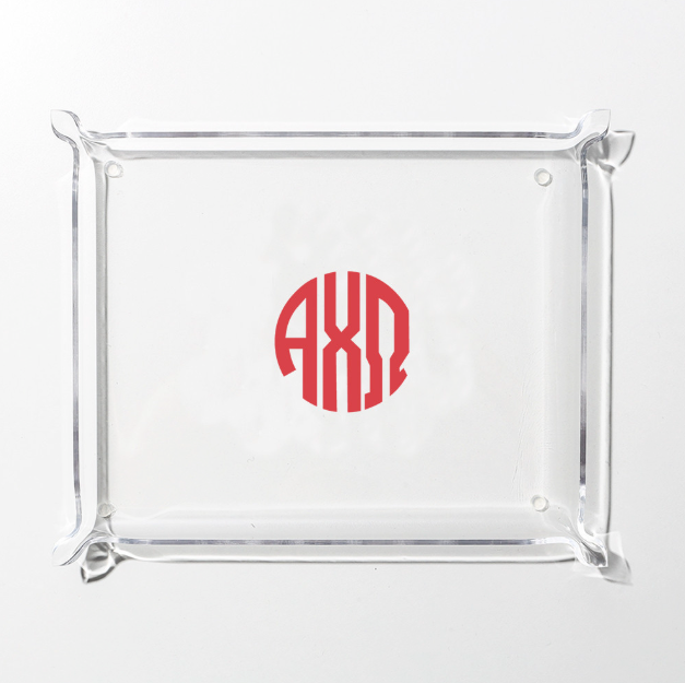 Alpha Chi Omega Acrylic Tray | Marleylilly