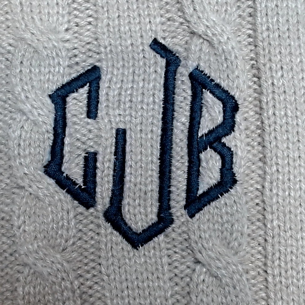 BLOOPER CLOTHING: Monogrammed Sweater Vest