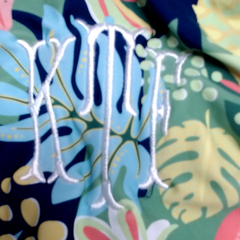 BLOOPER SWIM: Monogrammed Ruched Tankini