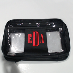 BLOOPER BAG: Monogrammed Clear Toiletry Case