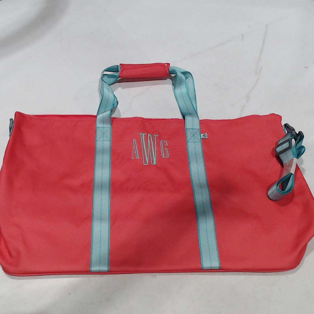 BLOOPER BAG: Monogrammed Weekend Bag