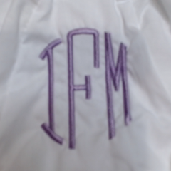 BLOOPER KIDS: Monogrammed White Eyelet Baby Bloomers