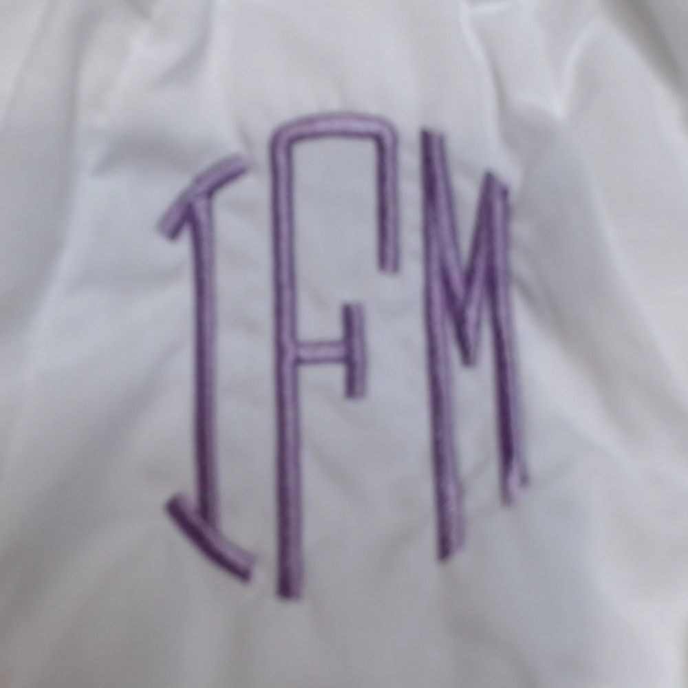 BLOOPER KIDS: Monogrammed White Eyelet Baby Bloomers