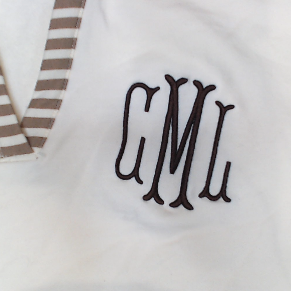 BLOOPER CLOTHING: Monogrammed Colorblock Sweatshirt