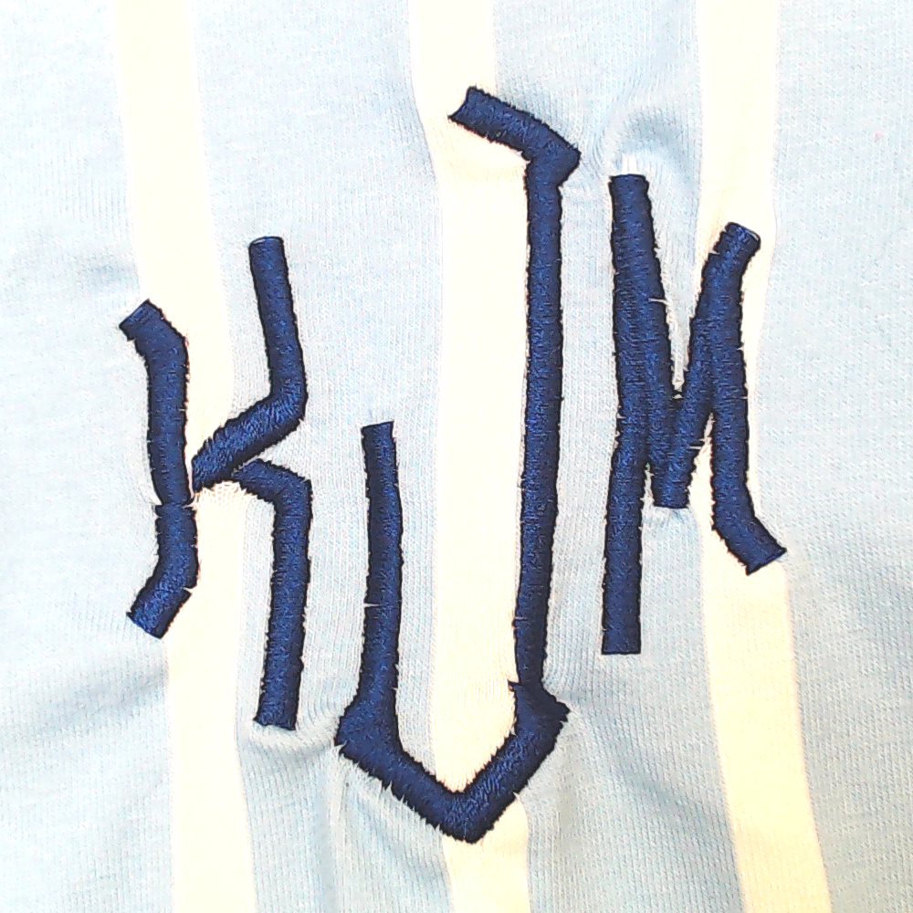 BLOOPER CLOTHING: Monogrammed Ruffle Top