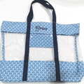 BLOOPER BAG: Monogrammed Clear Beach Tote