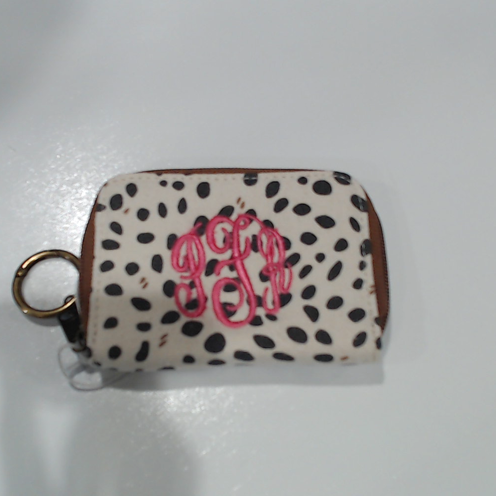 BLOOPER ACCESSORY: Monogrammed Keychain Wallet