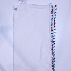 BLOOPER SWIM: Monogrammed Pom Pom Cover Up