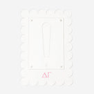 Delta Gamma Scalloped Picture Frame | Clear
