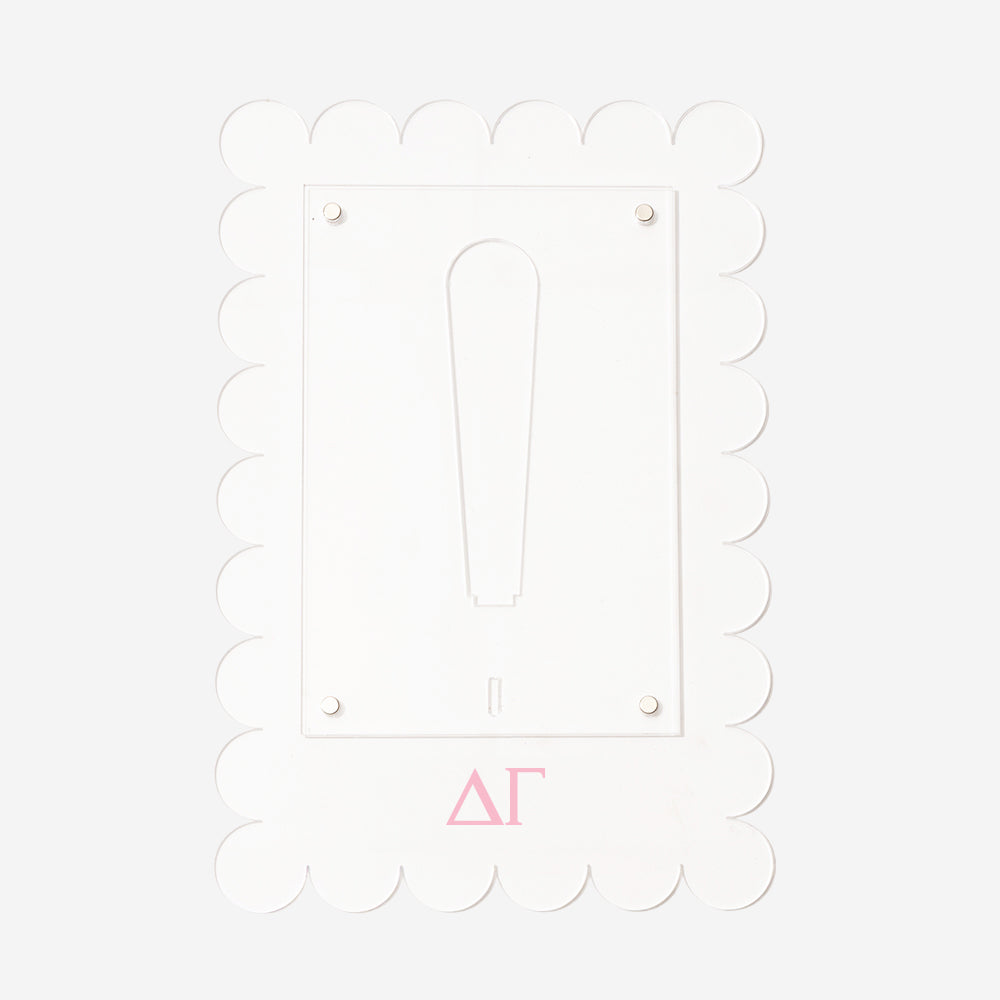 delta gamma scalloped picture frame