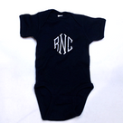 BLOOPER KIDS: Monogrammed Baby Short Sleeve Bodysuit