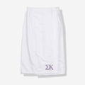 Sigma Kappa Towel Wrap | White