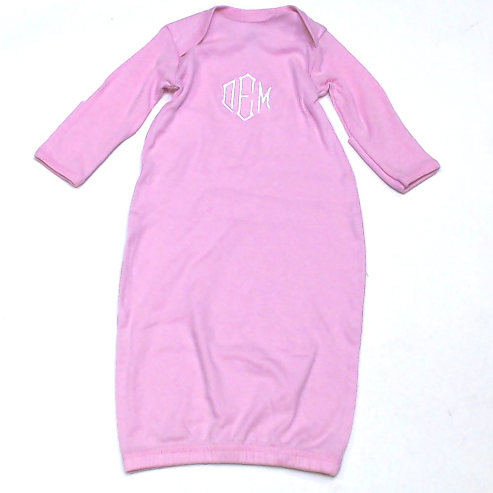 BLOOPER KIDS: Monogrammed Baby Layette Gown