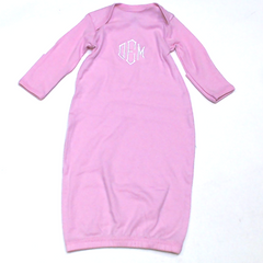 BLOOPER KIDS: Monogrammed Baby Layette Gown