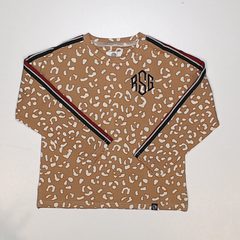 BLOOPER KIDS: Monogrammed Kids Striped Sleeve Shirt