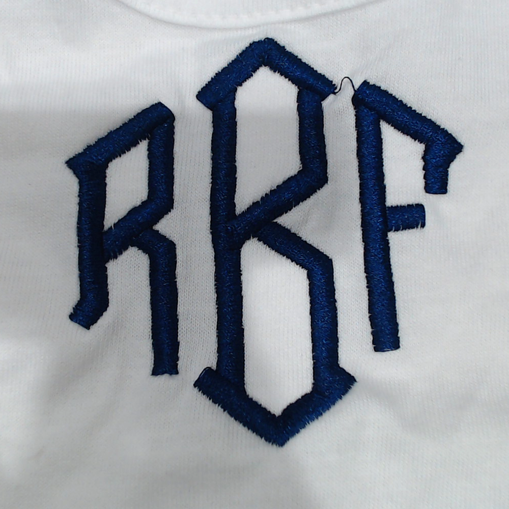 BLOOPER KIDS: Monogrammed Baby Bib