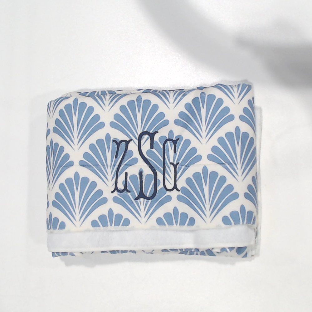 BLOOPER SWIM: Monogrammed Beach Towel