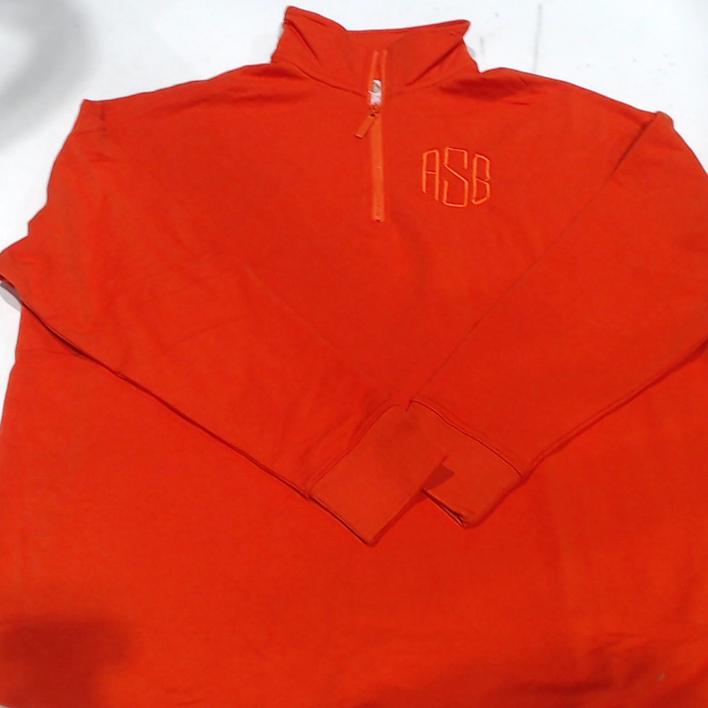 BLOOPER CLOTHINGS: Monogrammed Quarter Zip Sweatshirt