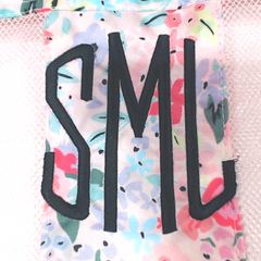 BLOOPER BAG: Monogrammed Packable Shower Bag