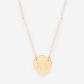 kappa delta gold delicate disc necklace