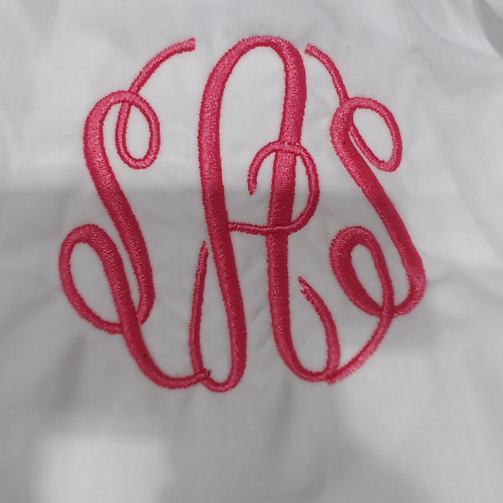 BLOOPER KIDS: Monogrammed White Eyelet Baby Bloomers