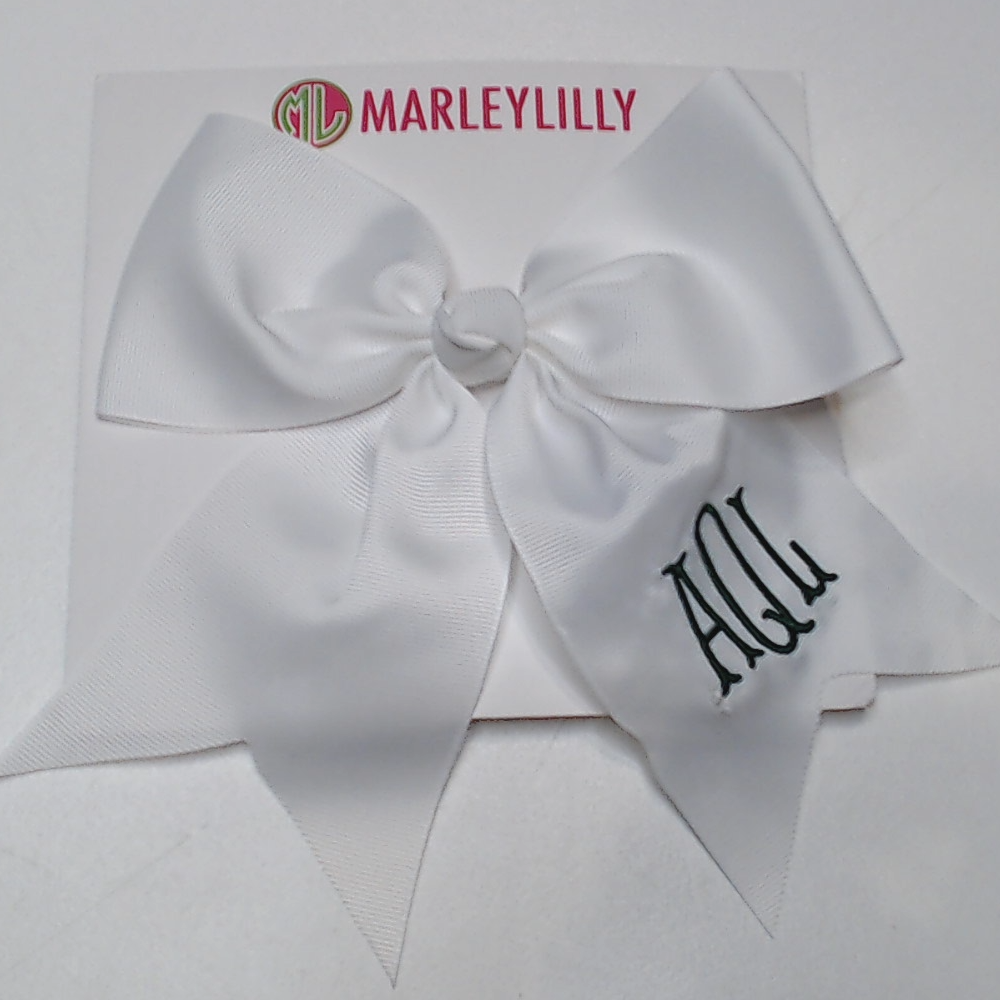BLOOPER KIDS: Monogrammed Girls Hair Bow