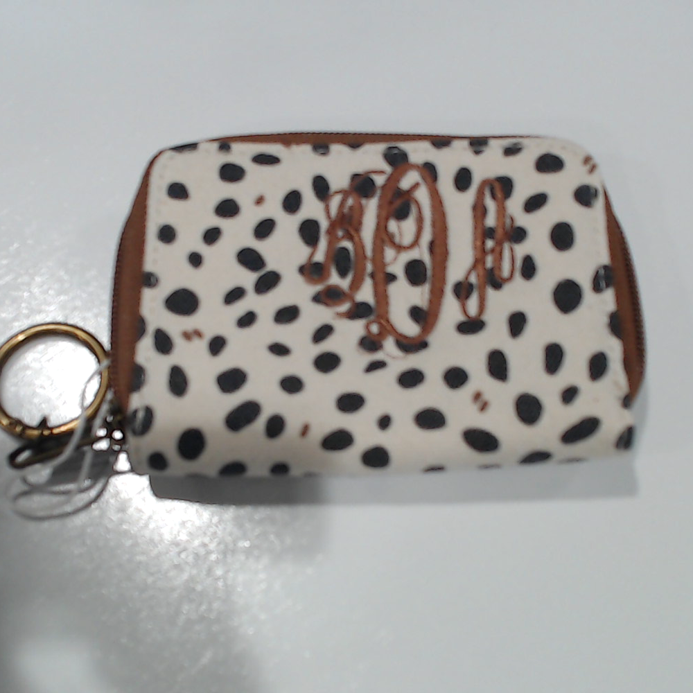 BLOOPER ACCESSORY: Monogrammed Keychain Wallet
