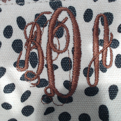 BLOOPER ACCESSORY: Monogrammed Keychain Wallet