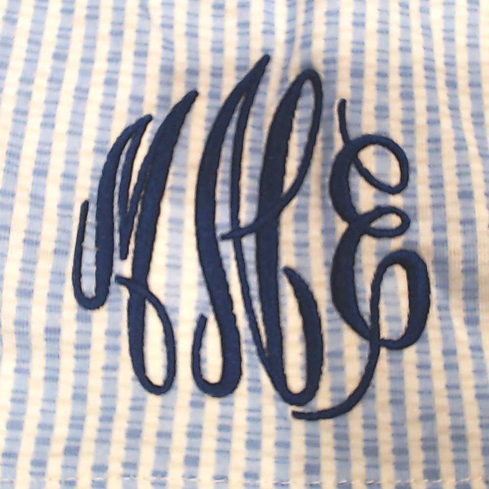BLOOPER CLOTHING: Monogrammed Scalloped Boxer Shorts