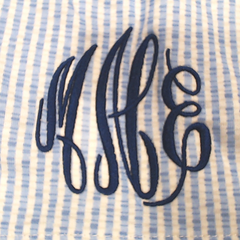 BLOOPER CLOTHING: Monogrammed Scalloped Boxer Shorts