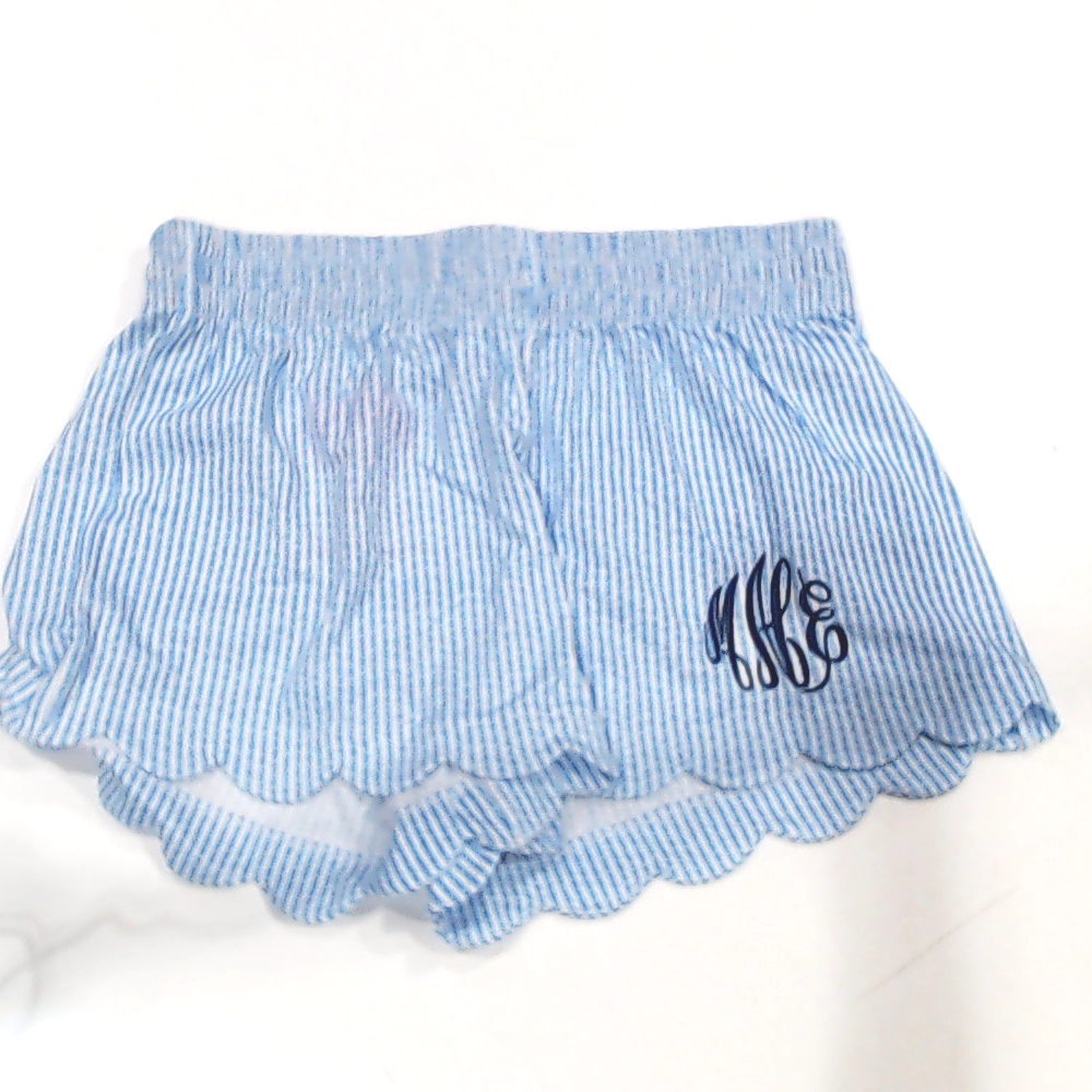BLOOPER CLOTHING: Monogrammed Scalloped Boxer Shorts