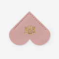 Personalized corner bookmark in blush