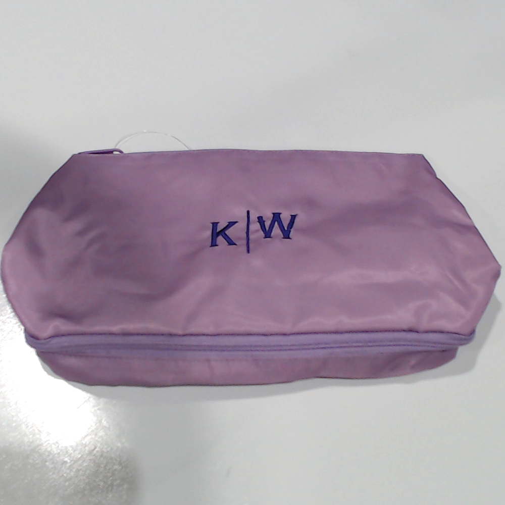 BLOOPER BAG: Monogrammed Double Layer Makeup Bag