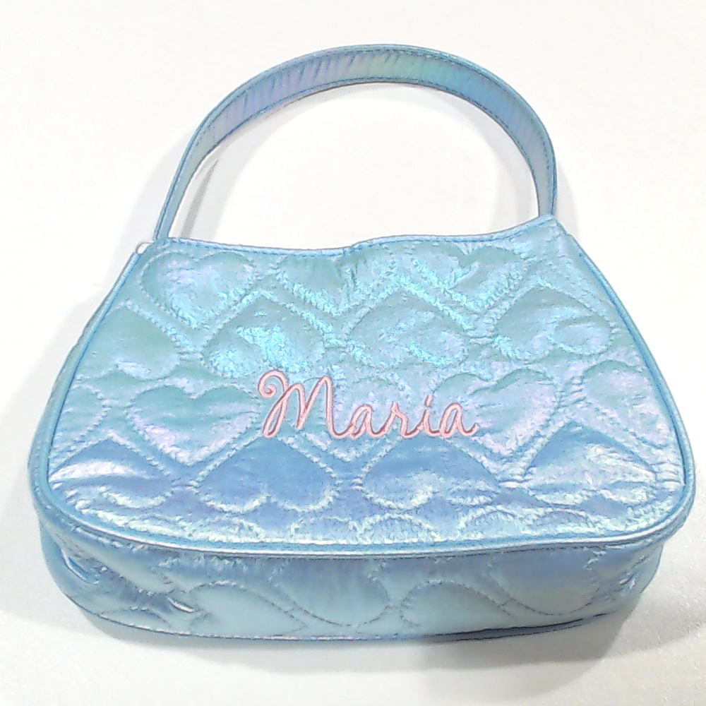 BLOOPER KIDS: Monogrammed Girls Quilted Shoulder Bag