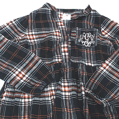BLOOPER CLOTHING: Monogrammed Plaid Dress