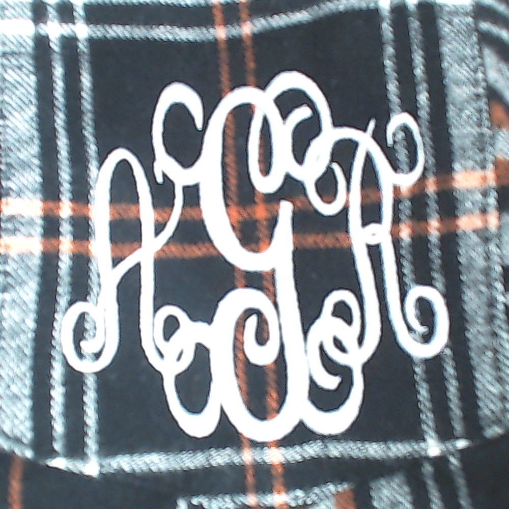 BLOOPER CLOTHING: Monogrammed Plaid Dress