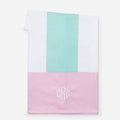 monogrammed beach towel in cabana stripes 2026