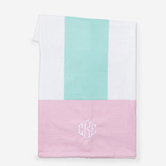 monogrammed beach towel in cabana stripes 2026